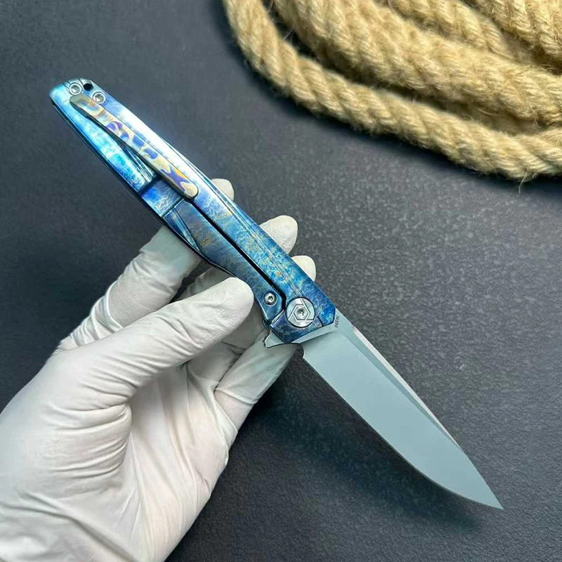 2026 New Hot Selling Multi Tool Titanium Handle Outdoor Camping EDC Knife Folding Pocket Knife product view 4