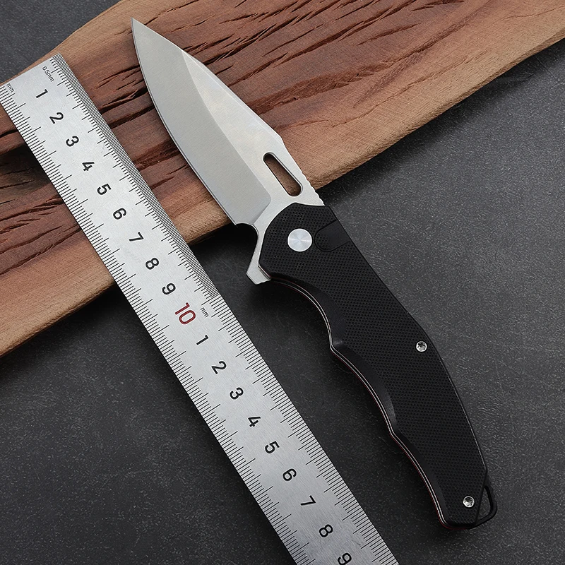 Folding Pocket Knife D2 Steel Blade Outdoor Folding Knife EDC Black G10 Foldable Hunting Survival Knife for Men - product view 2