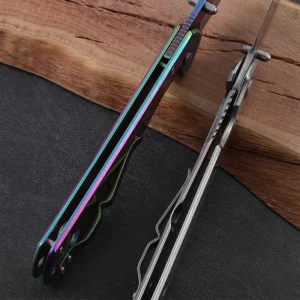Stainless Steel Laser Engrave DIY Folding Knife Wholesale Pocket Knife Camping Outdoor Knife Backpacking Tools product view 4
