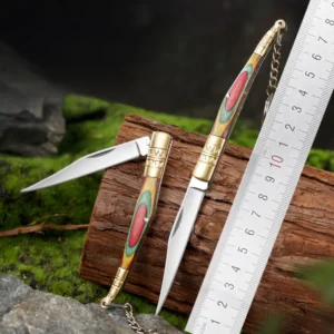 Outdoor Outdoor Pocket Knife Mirror Polished Camping Knife Folding Knife Made for Light Weight Easy to Carry - product view 2