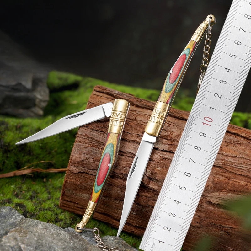 Outdoor Outdoor Pocket Knife Mirror Polished Camping Knife Folding Knife Made for Light Weight Easy to Carry - product view 2