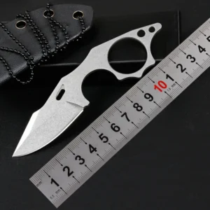 2026 New Arrived Mini Necklace Knife 3cr13 Steel Outdoor Fixed Blade Camping Knife EDC Knife product view 2