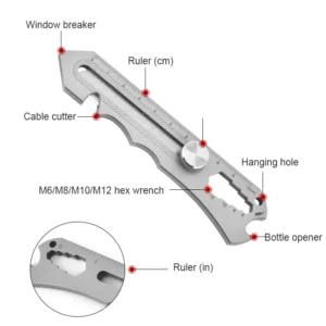 2026 Multi-Function Foldable Utility Knife With Retractable Blade Screwdriver Bit Steel Blade Convenient Folding Design - product view 3