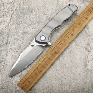 New Arrival Customizable VG10 Steel Lama Folding Pocket Camping Knife with Titanium Handle Outdoor EDCTool product view 2