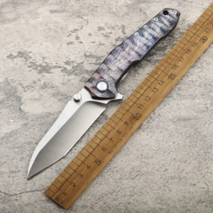Hot Selling Pocket Knife Titanium Handle VG10Hoja Folding Knife Multifunctional Outdoor Knife Camping EDC Tool product view 2