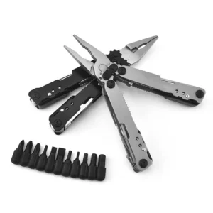 Portable Carbon Steel Multi-Tool Pliers Screwdriver Wire Cutters and Spring Action Scissors for Outdoor Camping product view 3