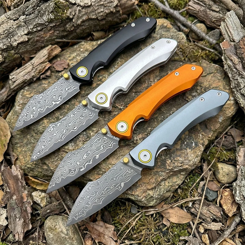 New Arrival 2026 Damascus Folding Knife Multi-Purpose Pocket Outdoor Camping Knife Hunting Survival EDC Tool - product view 2