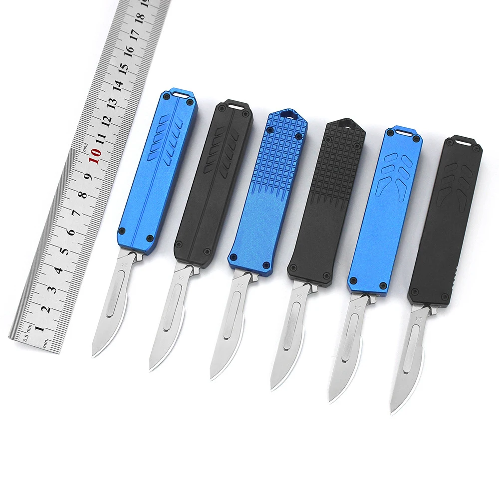 New 2026 Outdoor Folding Pocket Knife Utility Knife with Foldable and Replaceable Blade Knife with Aluminum Handle - product view 2