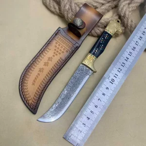 Damascus Steel Outdoor Hiking Fixed Blade Knife Camping Portable Multifunctional EDC Tool DIY Industrial Grade - product view 2
