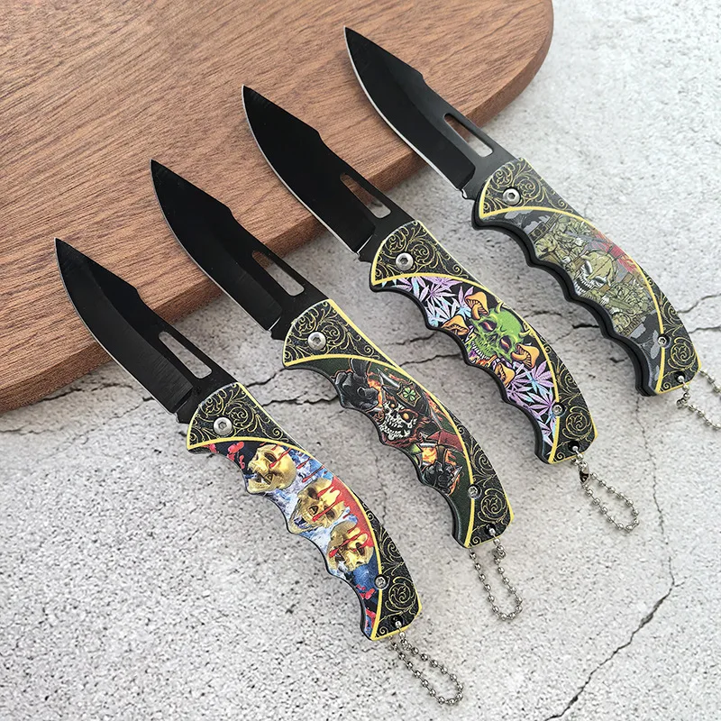 New Arrival 3cr13 Steel Plastic Handle Cheap Style Folding Pocket Knife Customizable logo OEM DIY Support - product view 2