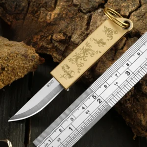 Key Chain Knife Brass Handle Knife Survival Camping Hunting Pocket Folding Knife Mini Pocket Knife Mini Pocket Knife - product view 2
