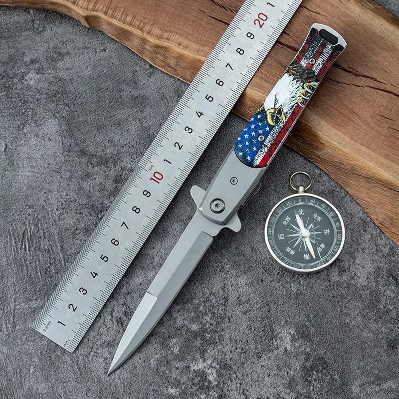 Best Selling Wholesale Custom 3D Printed 3cr13 Stainless Steel Portable Folding Knife Camping Outdoor Knife product view 4