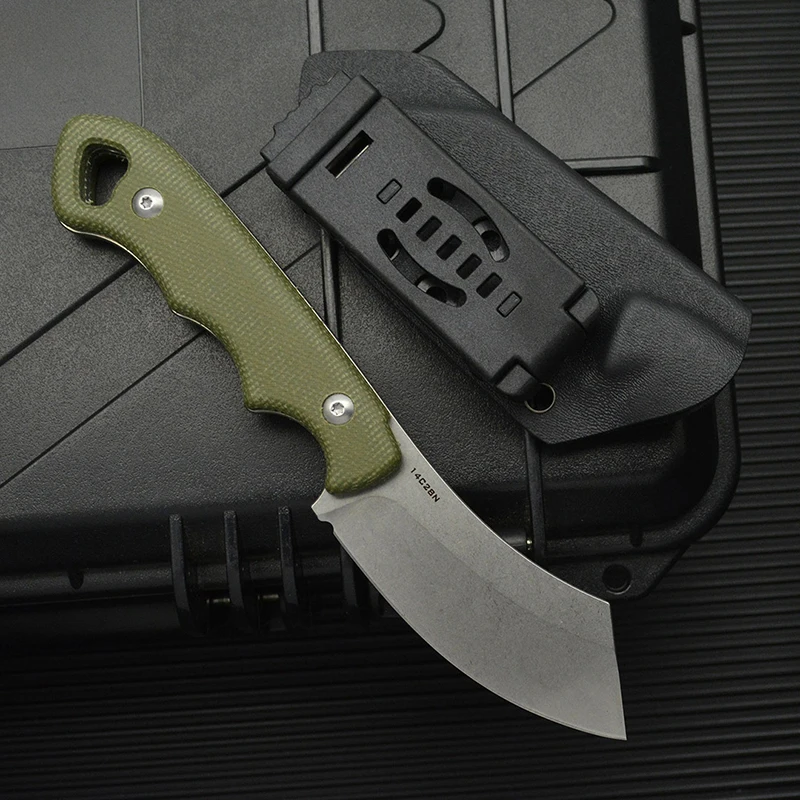 2026 Hot Selling 14c28n Steel G10 Handle Fixed Blade Hunting Outdoor Knife with K Sheath OEM Support Customization - product view 3