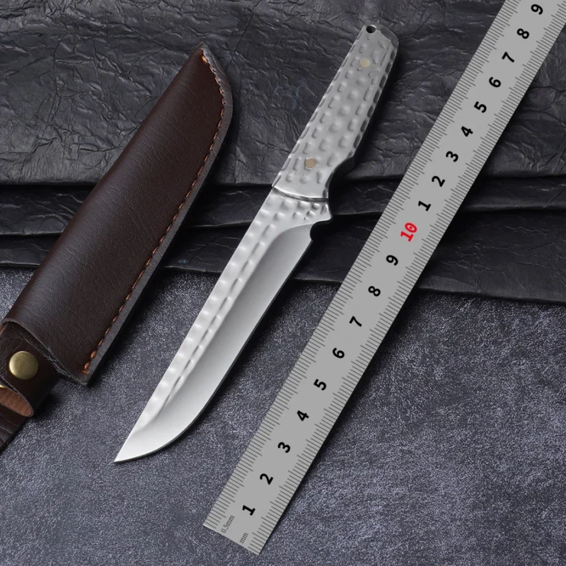 2026 Stainless Steel Клинок Fixed Клинок Camping Knife with Leather Sheath EDC Rescue Knives product view 2