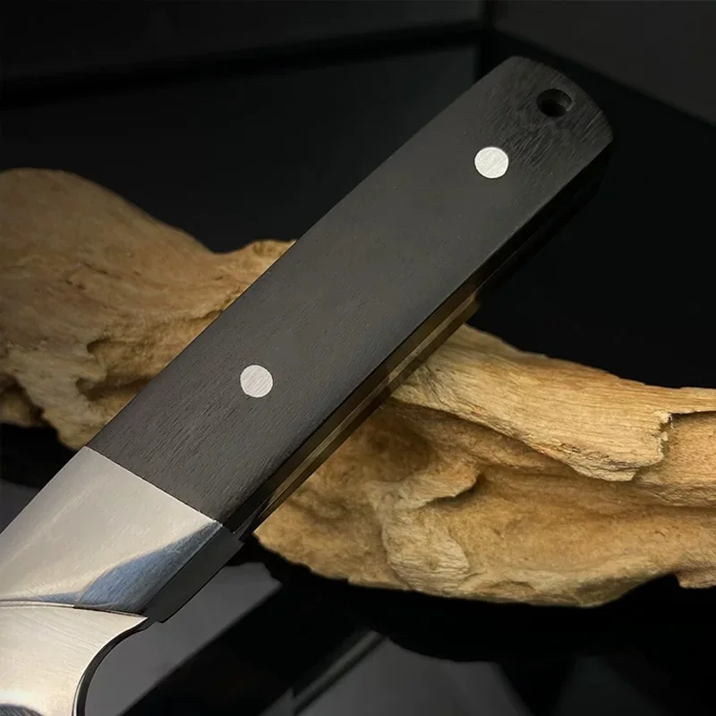 2026 Stainless Steel Blade with Wooden Handle Knife With Leather Sheath Suitable for and Outdoor Use product view 3