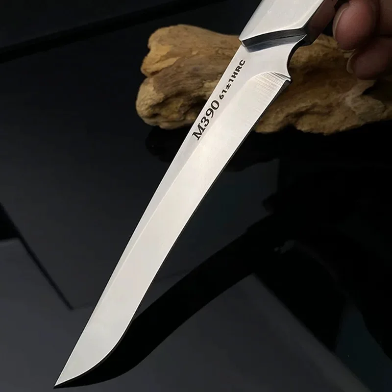 2026 Stainless Steel Blade with Wooden Handle Knife With Leather Sheath Suitable for and Outdoor Use product view 4