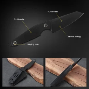 2026 New Arrival 3cr13 Steel Клинок with G10 Handle Fixed Клинок Camping Knife with K Sheath EDC product view 4