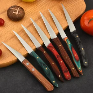 2026 New Sculpting Knife Carbon Steel with Solid Wood Handle Kitchen Knives for Home Carving Chef's Kitchen Knife Set - product view 2