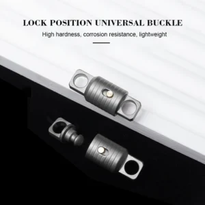 Multi-Functional Keychain Survival Folding Utility Hand Tool Titanium Locking Universal Snap Rotation for Quick Release - product view 2