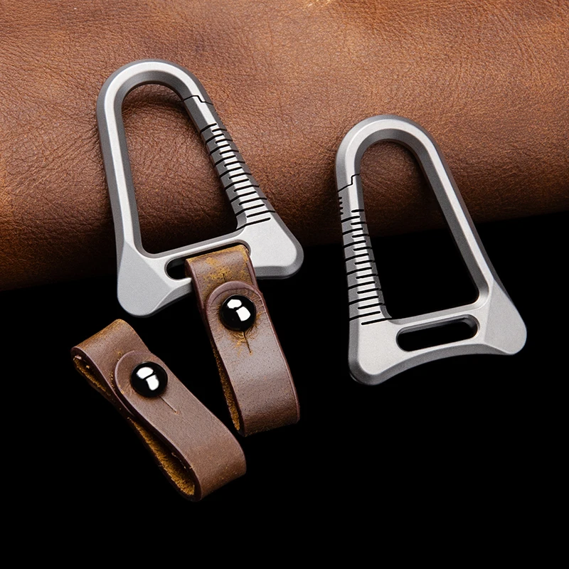 Multi-Functional Hook Keychain Multi-Function EDC Tool No Spring Easy Press with Titanium Alloy Tree Style - product view 2