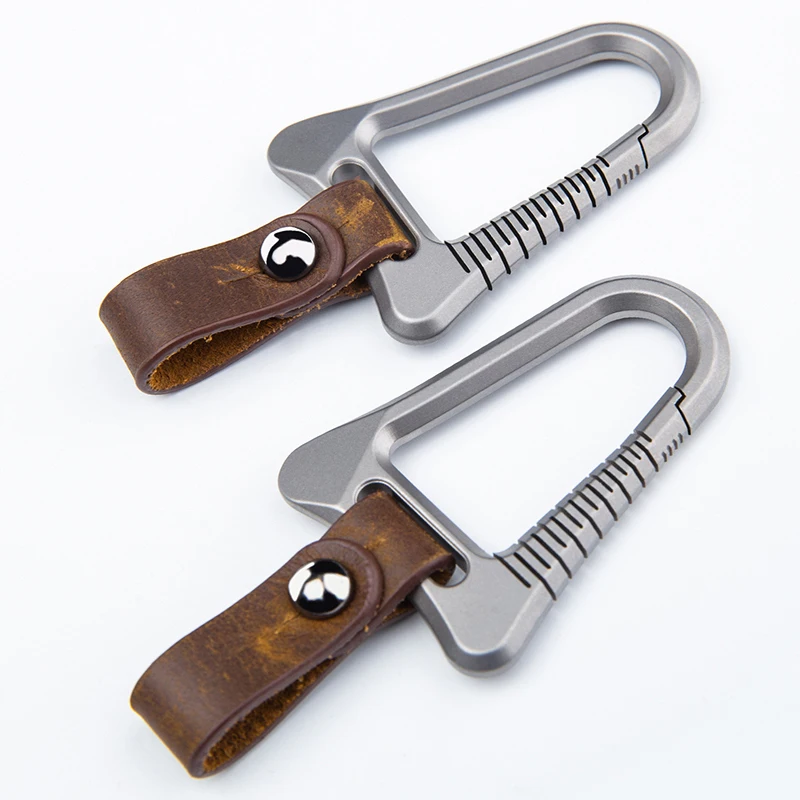 Multi-Functional Hook Keychain Multi-Function EDC Tool No Spring Easy Press with Titanium Alloy Tree Style - product view 4