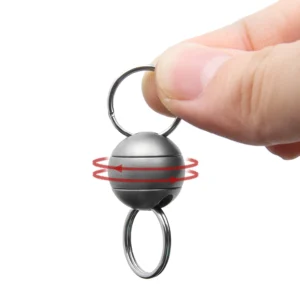 Multi-Functional Tools Keychain with Ball Shape Can Rotate Lightweight Corrosion-resistant and Durable As Key Connector - product view 2
