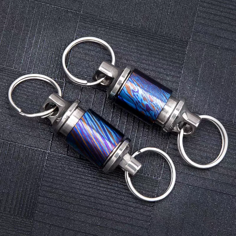 Multi-Functional Keychain with Lightweight Mini Blue Style Have a Good Look Easy to Use 360-degree Rotation Smooth - product view 2