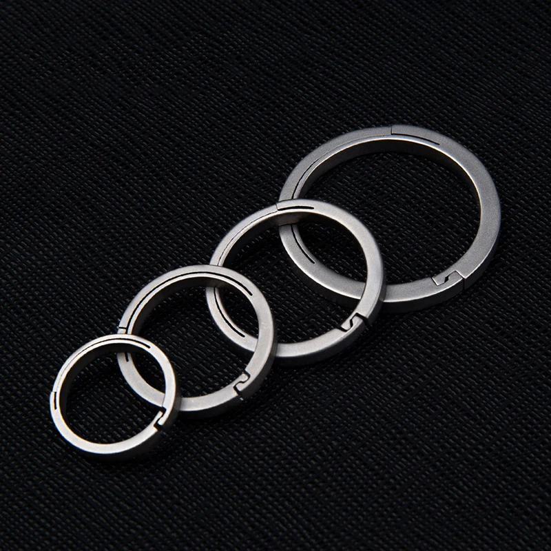 Multi-Functional Tools Key Ring with Titanium Alloy Forging Flexible Simple Strong and Durable Side Push Various Sizes - product view 2