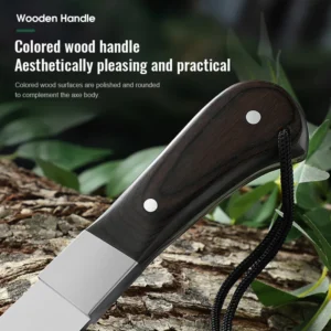 Outdoor Axe with Wooden Handle sharp Lama Easy to Hold with Nylon Cover Camping Axe Rescue product view 4