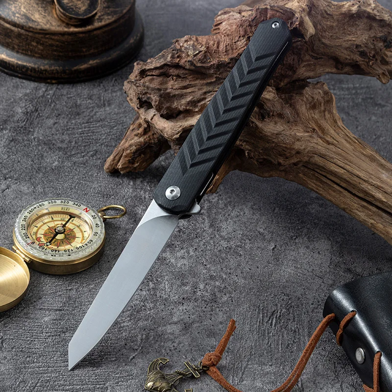 New Design Pocket Knife D2 Steel Blade Knife Camping Folding Blade Knife with Nylon Fiberglass Handle for Outdoor Use - product view 2