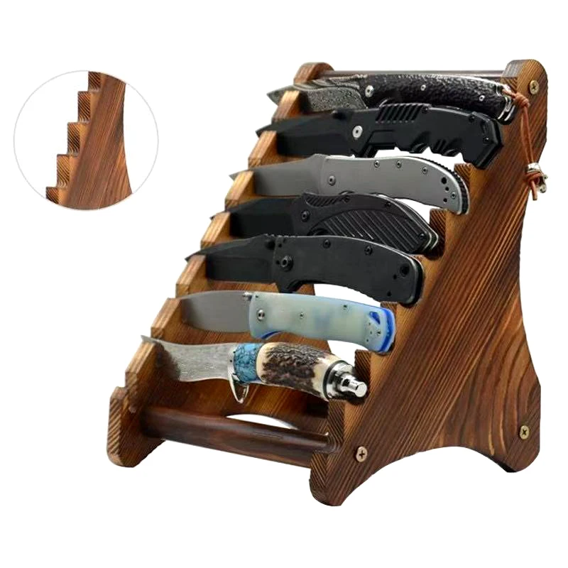 2026 Ready-to-Ship Multi-Functional Holder Outdoor Kitchen Knife Wooden Materials Knife Holder Sell Knife Racks - product view 4