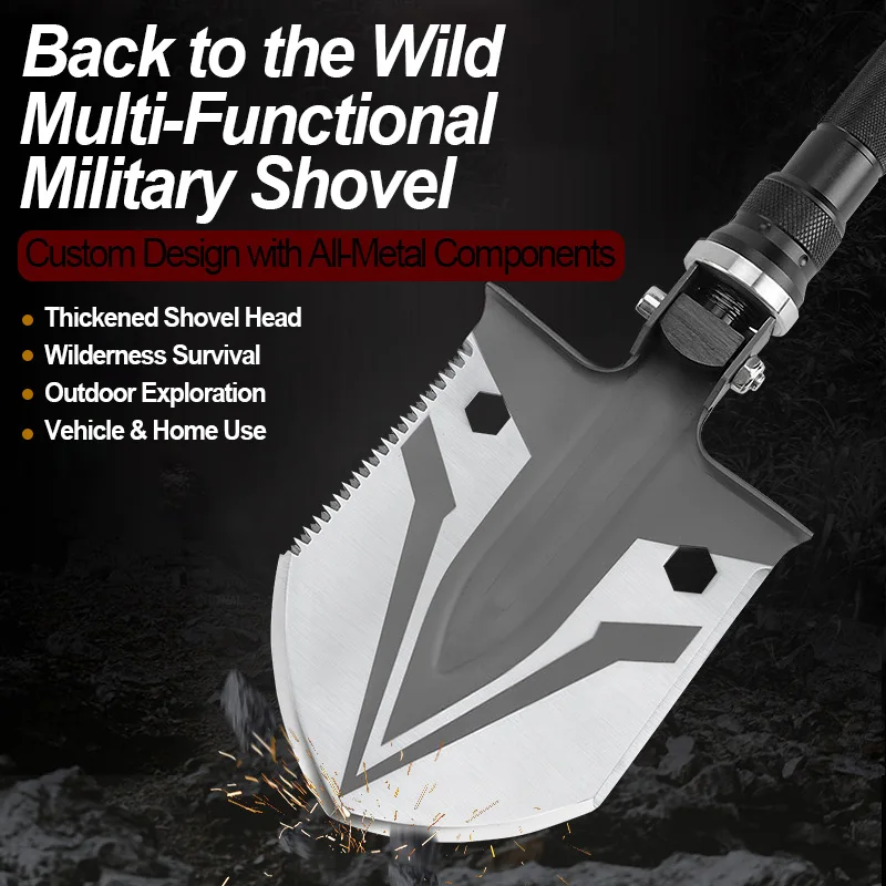otf-1601826270837-2 2026 Multi-Functional Shovel Non-Slip Durable Head Folding Camping Axe Edge Fire Garden Outdoor Tools product view 2