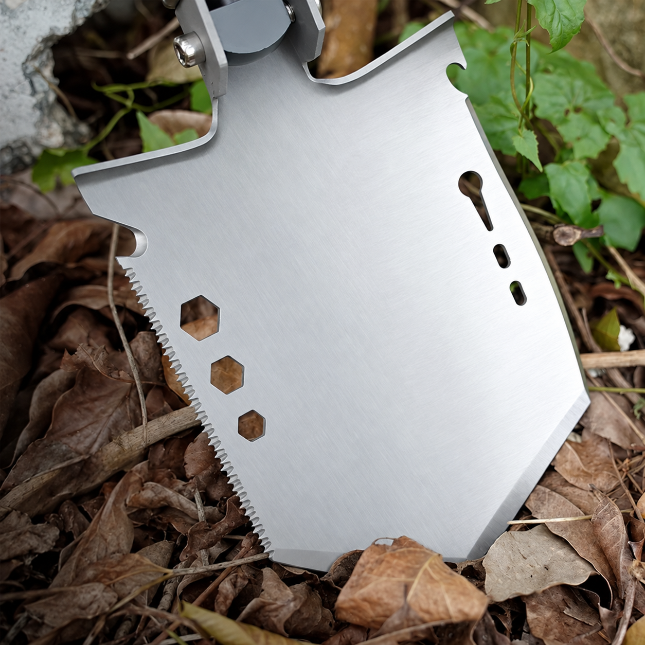 otf-1601826400218-1 Aluminum Alloy Handle Multi-Functional Shovel axe Non-Slip Durable Head Folding Design for Camping Garden with Storage Bag product view 1