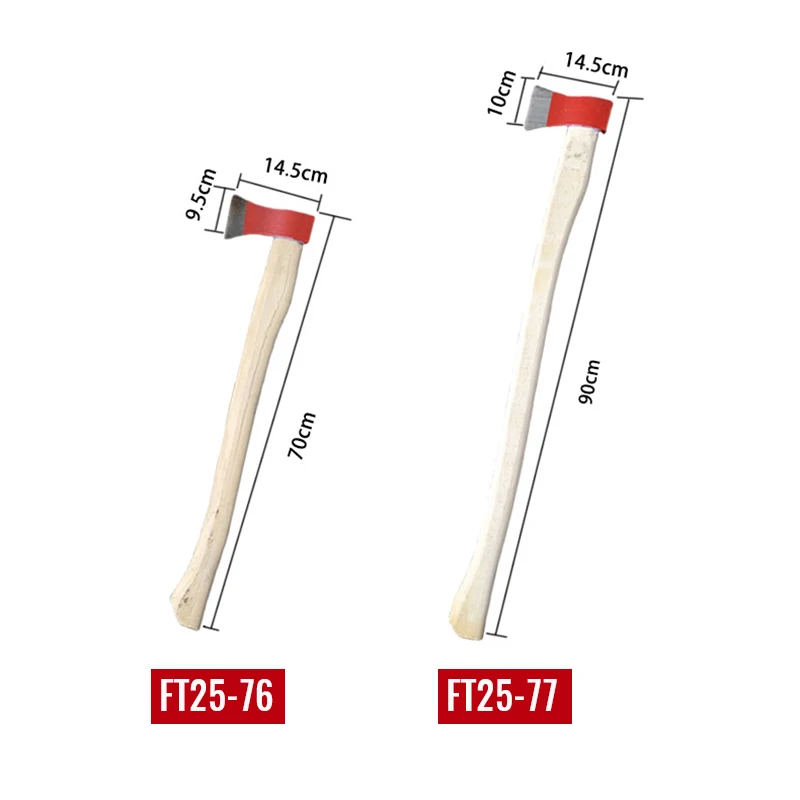 Firefighting Demolition Steel Axe Carbon Steel Приветgh-hardness with Fiber Rubber Inlaid and Solid Wood Handle product view 3