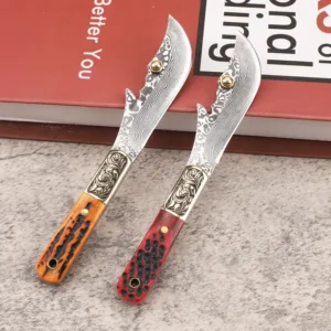 2026 New Design High Quality Outdoor Mini Fixed Blade Knives Camping Knife With Leather product view 4