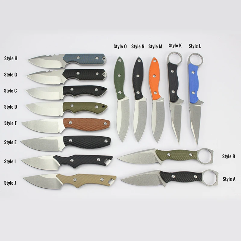D2 Straight Knife Camping Knife Full Tang Light Weight Backpacking Fixed Blade Outdoor Knife Carbon Kydex Sheath product view 1