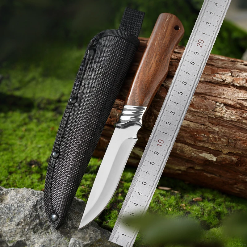 Hot Selling Wholesale Custom Outdoor Camping Fixed Blade Straight Fruit Knife with Sheath product view 2
