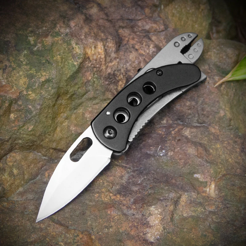 Multi Functional Folding Knife & Multi-functional Wrench Stainless Steel 5.5 in Outdoor Camping Home Use EDC Tool - product view 3