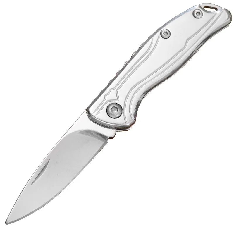 OEM Customizable 3cr13mov Steel Blade Pocket Folding Knife with Steel Handle for Outdoor Camping Utility Knife OEM Available - product view 1