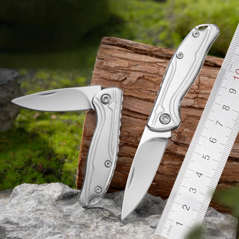OEM Customizable 3cr13mov Steel Blade Pocket Folding Knife with Steel Handle for Outdoor Camping Utility Knife OEM Available - product view 3