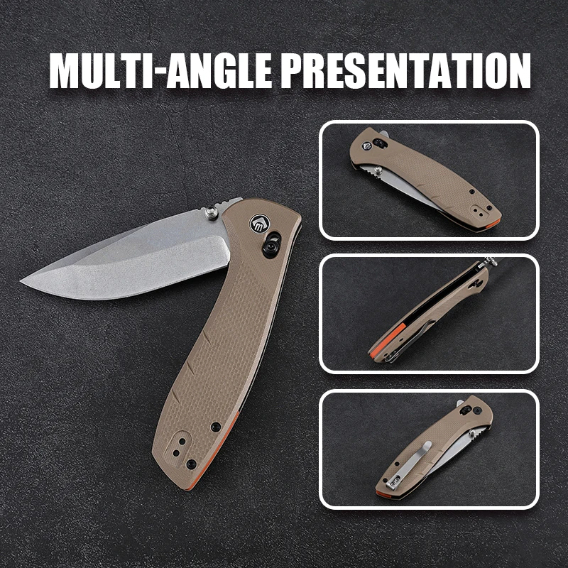 Neues CNC AXIS Hilfsverriegelung OEN kundenspezifischer Großhandel G10 Griff D2 Klinge EDC Outdoor Klapptaschenmesser Produktansicht 4