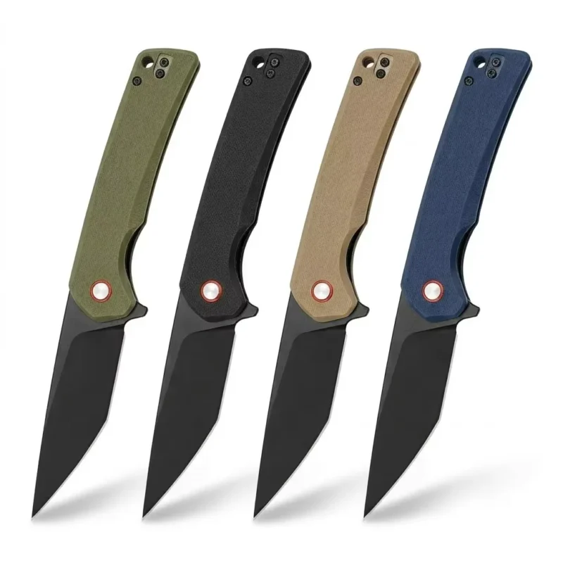 Customizable Multi-color G10 Handle Wholesale Laser Engraving D2 Blade EDC Outdoor Folding Pocket Gift Knife product view 1