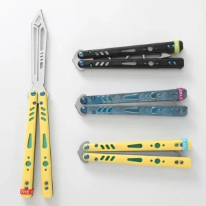 New Butterfly Practice Knife Stainless Steel Folding Knife Hand Sports Training Tool Gifts Custom Logo