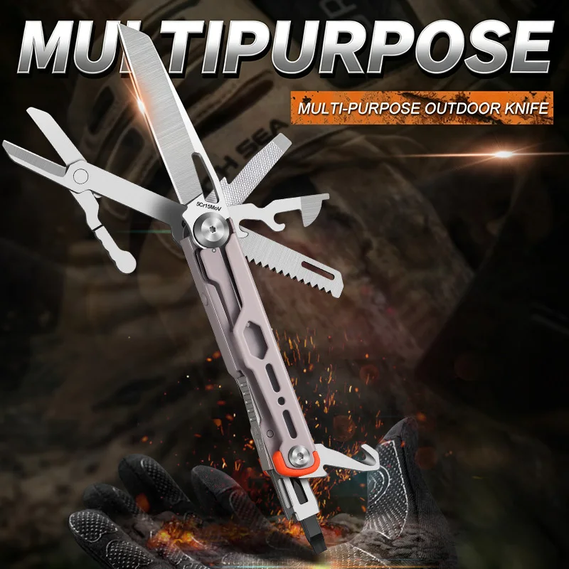 New Product New Color Multifunctional Knife 7 in 1 Portable Outdoor Tools Screwdriver Scissor Good to Use Fold Quickly - product view 2