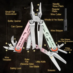 Multi-Functional Multi Tool Pliers 16 in 1 with Screwdriver OEM Attractive Color Outdoor Camping Tools with Ruler Scissor - product view 3