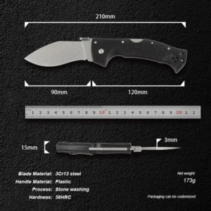 2026 Wholesale MZ-866 3Cr13 Stainless Steel Portable Outdoor Used Folding Survival Knife Camping Hunting Knife