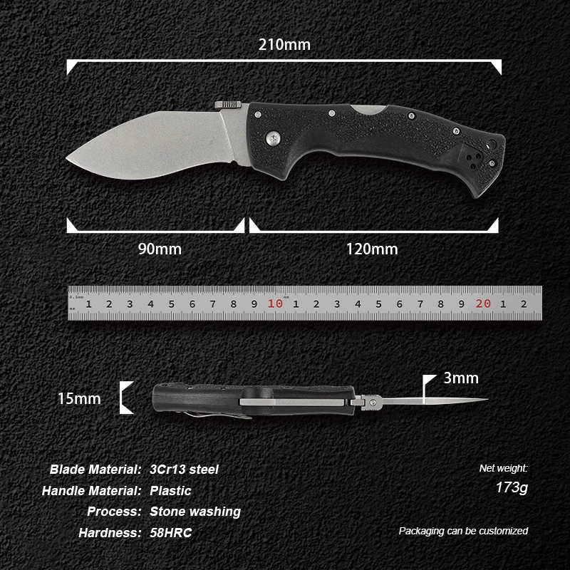 2026 Wholesale MZ-866 3Cr13 Stainless Steel Portable Outdoor Used Folding Survival Knife Camping Hunting Knife - product view 2