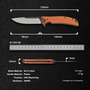 2026 New Design 5Cr15 Steel Portable Outdoor Used Folding Survival Knife Plastic Handle Camping Hunting Pocket Knife - product view 2