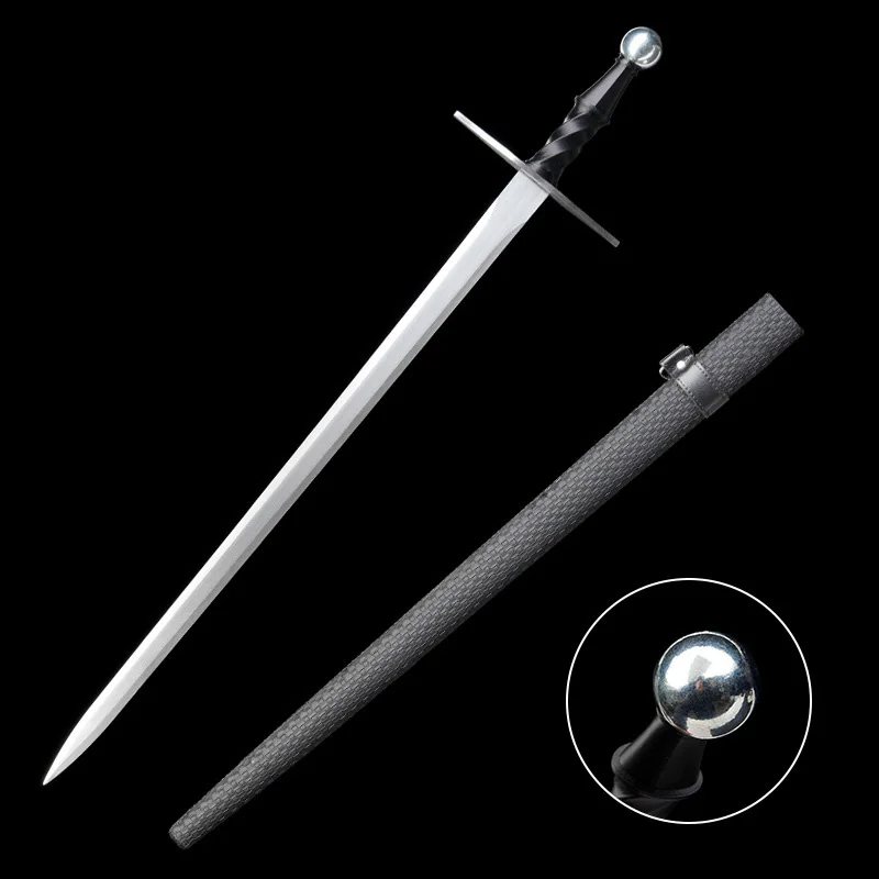 Outlet Chinese Sword Taiji Shaolin Kung Fu Martial Arts Training Outdoor Tools Samurai Sword Simple Cross Arming Sword product view 2