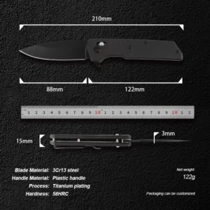 2026 Wholesale 3Cr13 Stainless Steel Lightweight Portable Outdoor Folding Survival Outdoor Knife Camping Hunting Knife